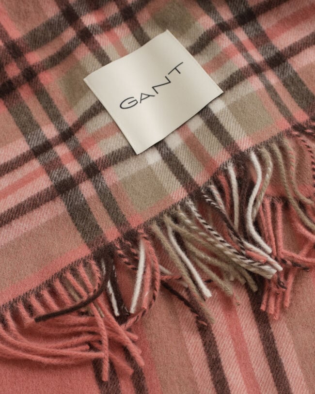 Bufanda de lana a cuadros de tela escocesa