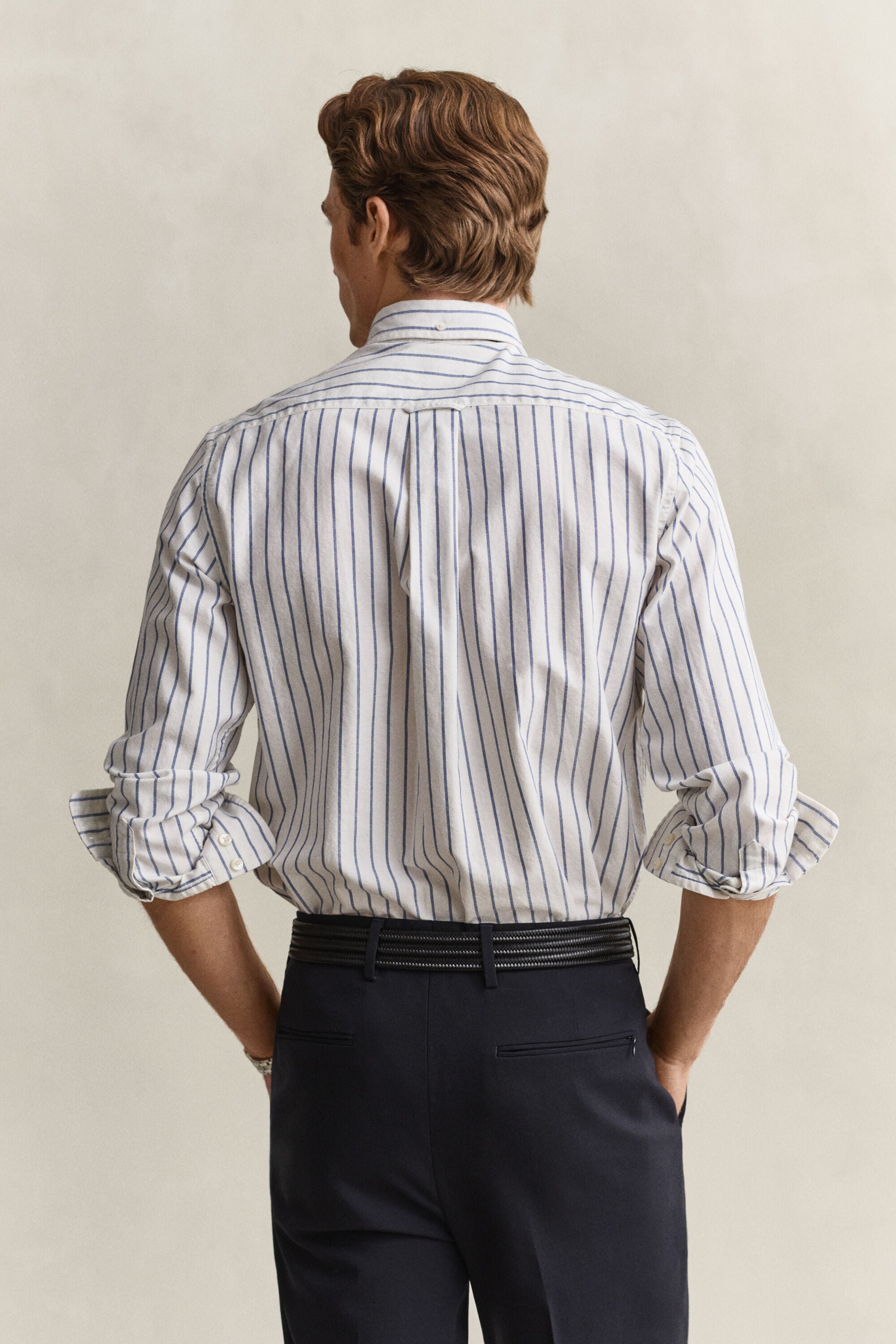 Camisa Oxford clásica a rayas
