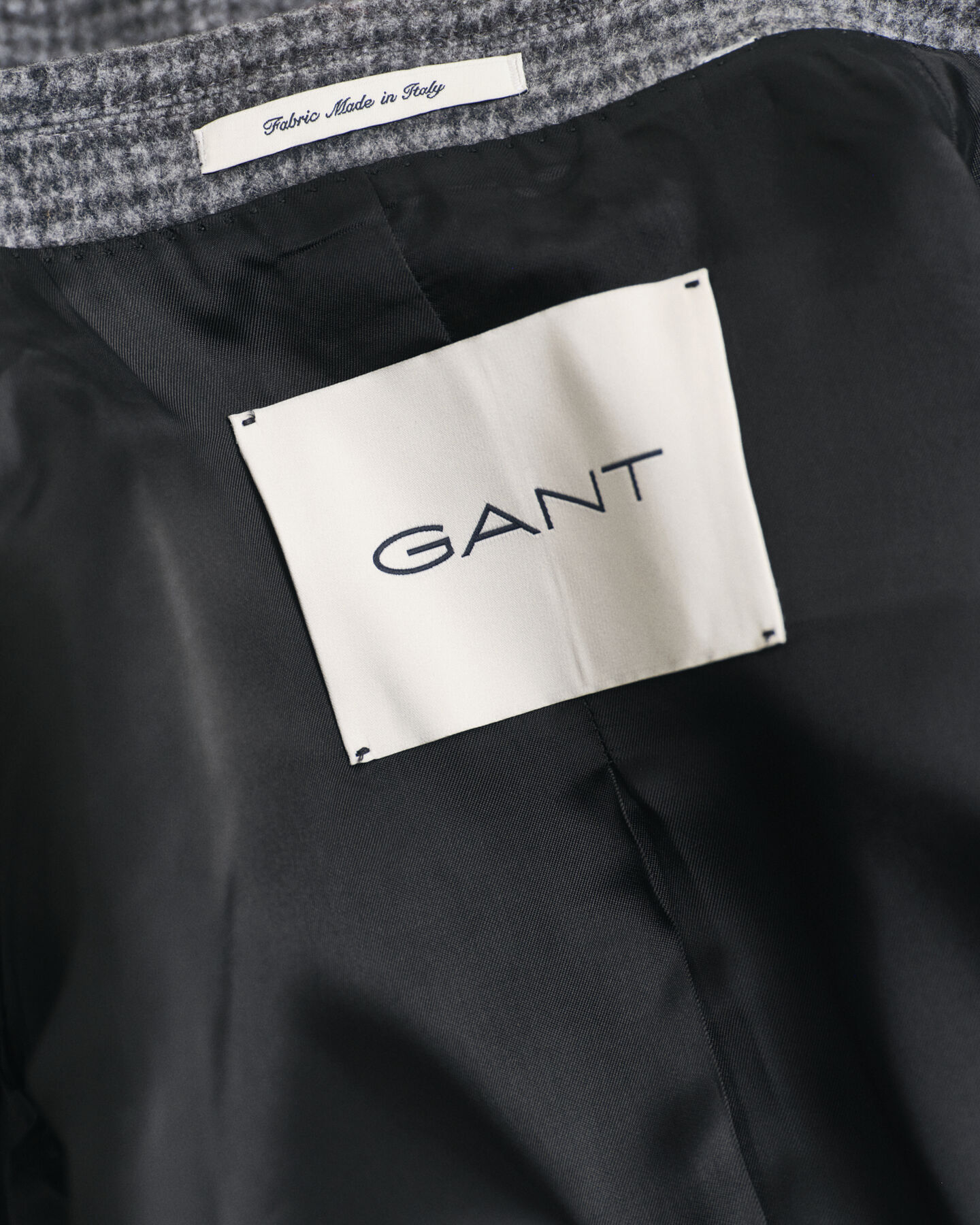 Abrigo de lana en dos tonos