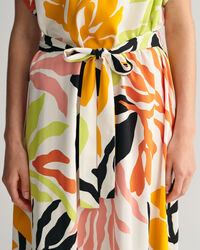 Vestido de manga corta Palm Print