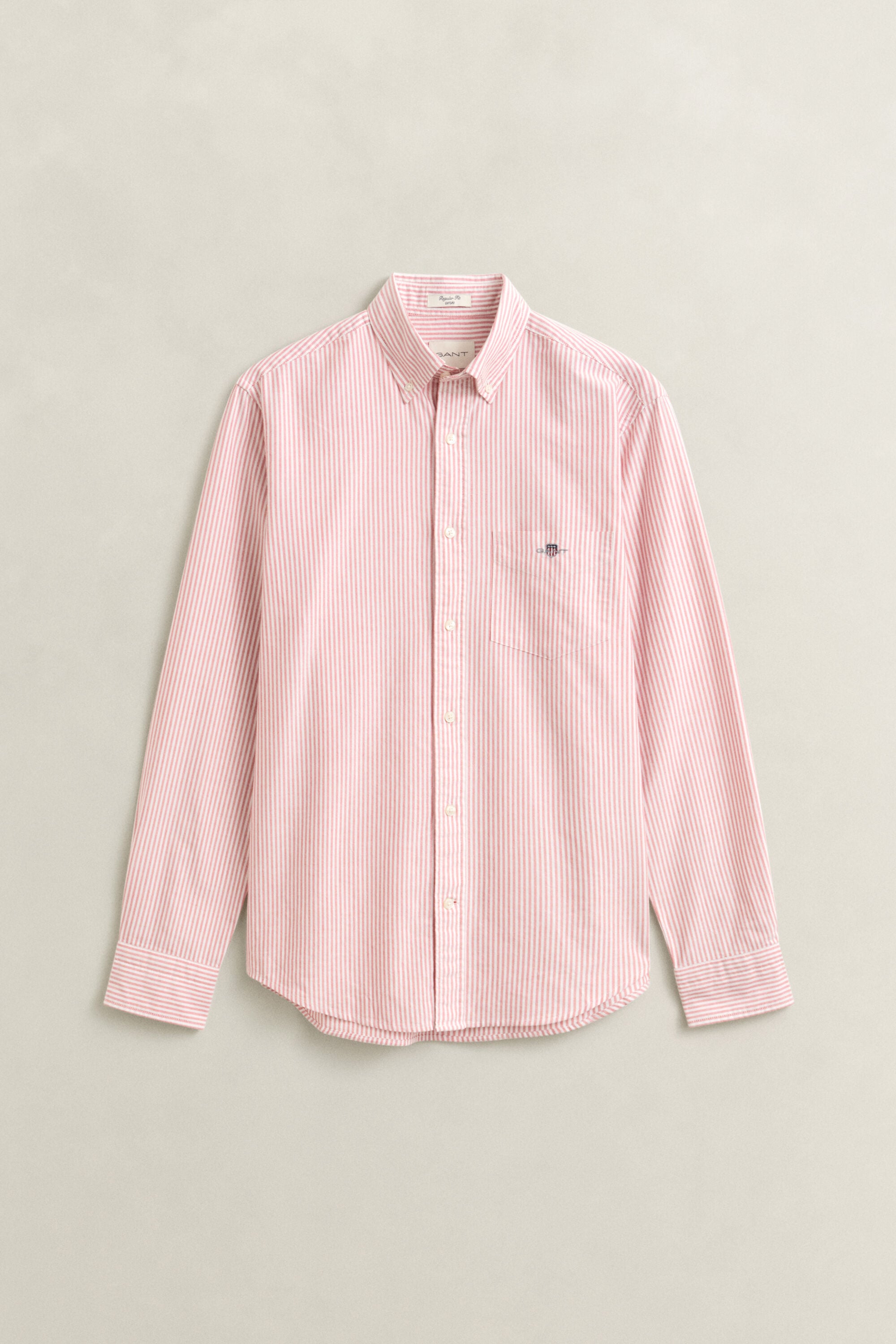 Camisa Oxford clásica de rayas finas