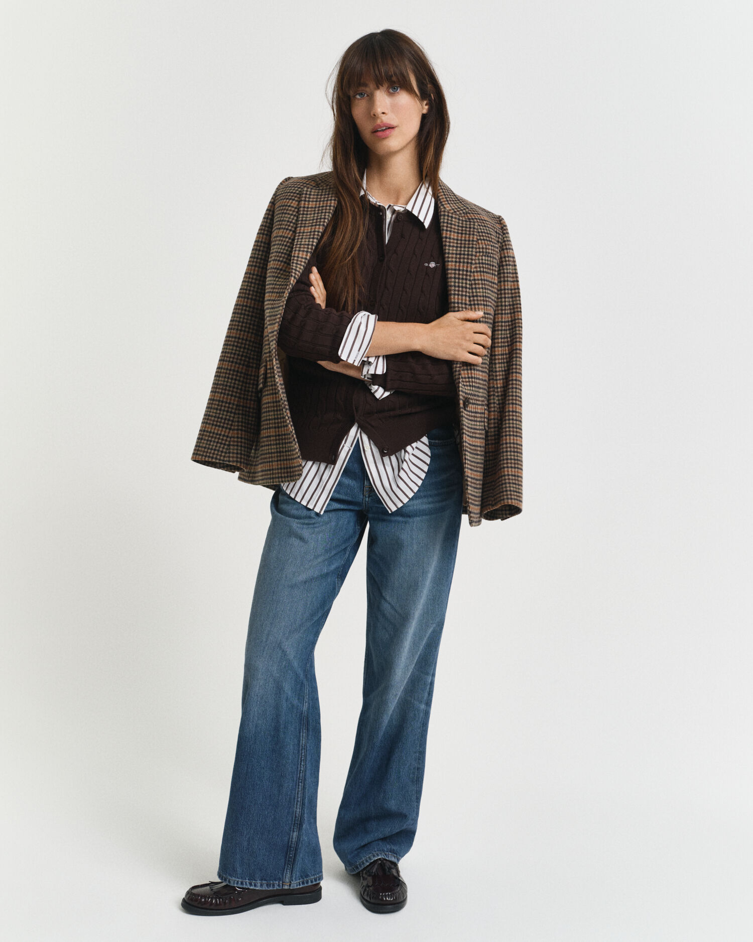 Cárdigan de punto de ochos