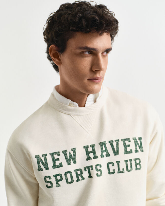 Sudadera de cuello redondo con gráfico