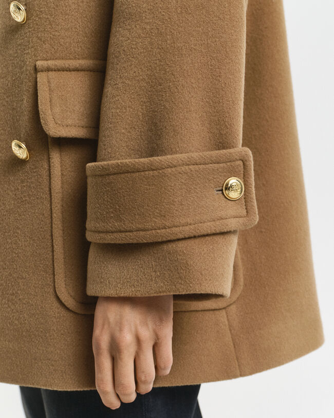 Chaquetón de largo medio en lana