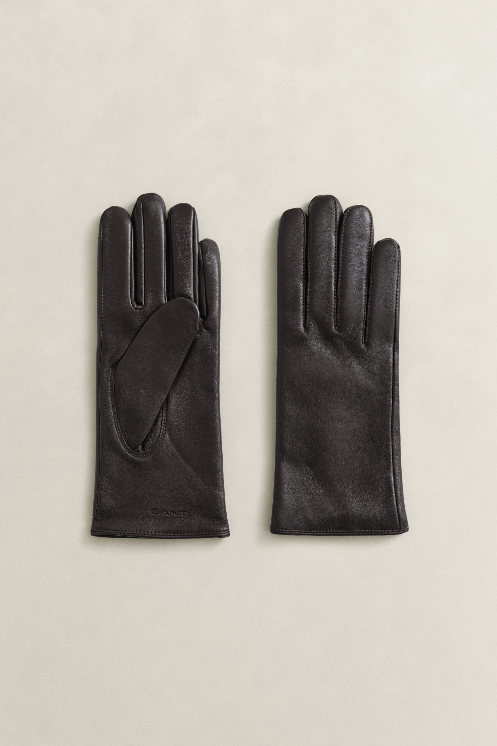 Guantes de piel con forro de cachemir