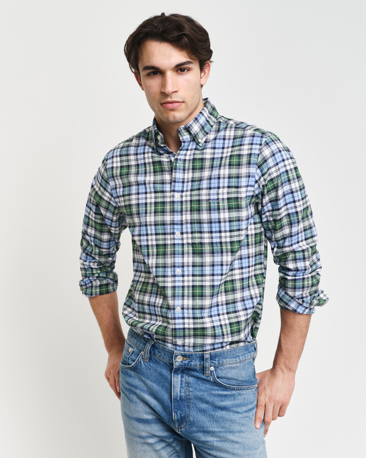 Camisa Oxford Regular Fit Archive a cuadros