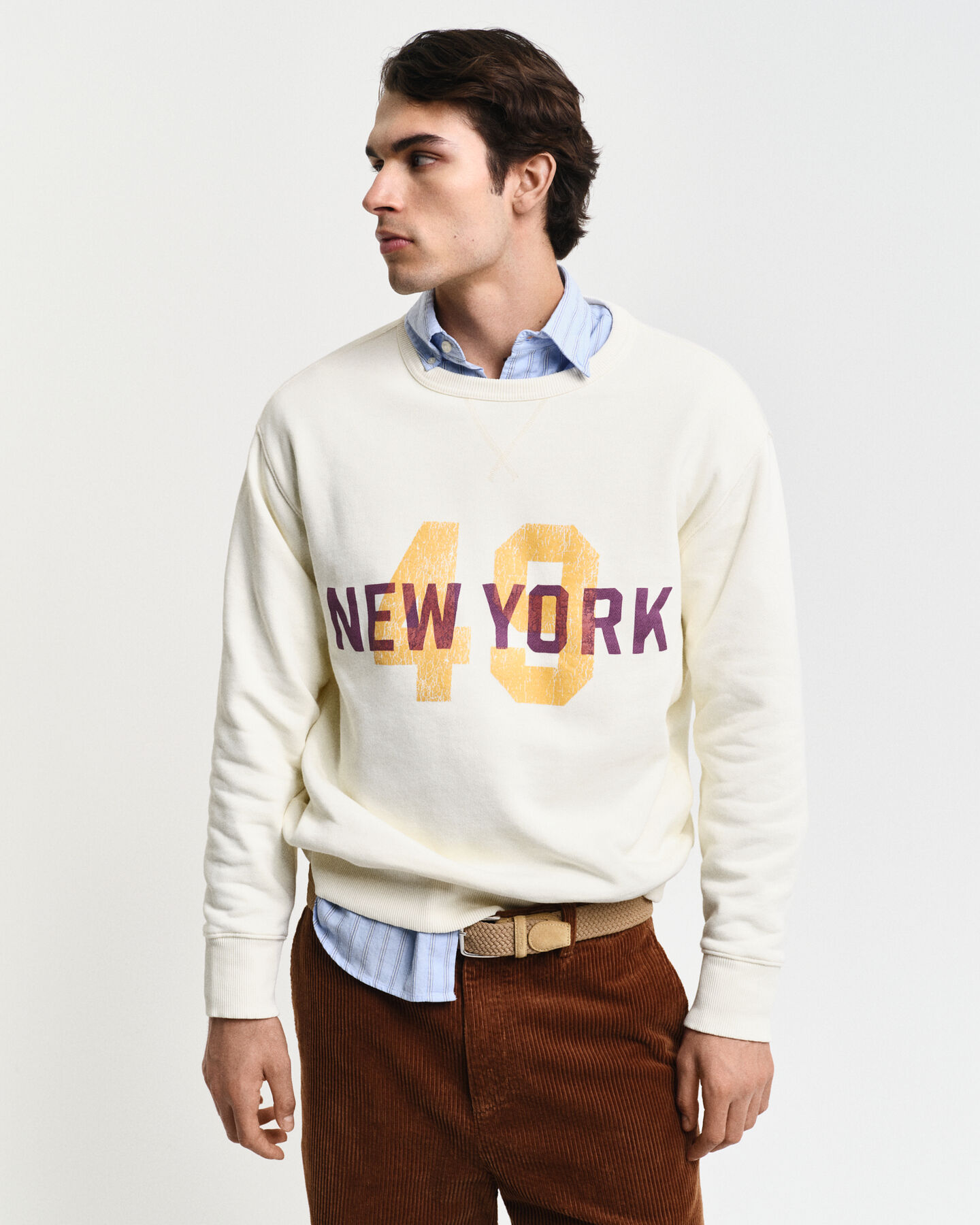 Sudadera de cuello redondo con gráfico