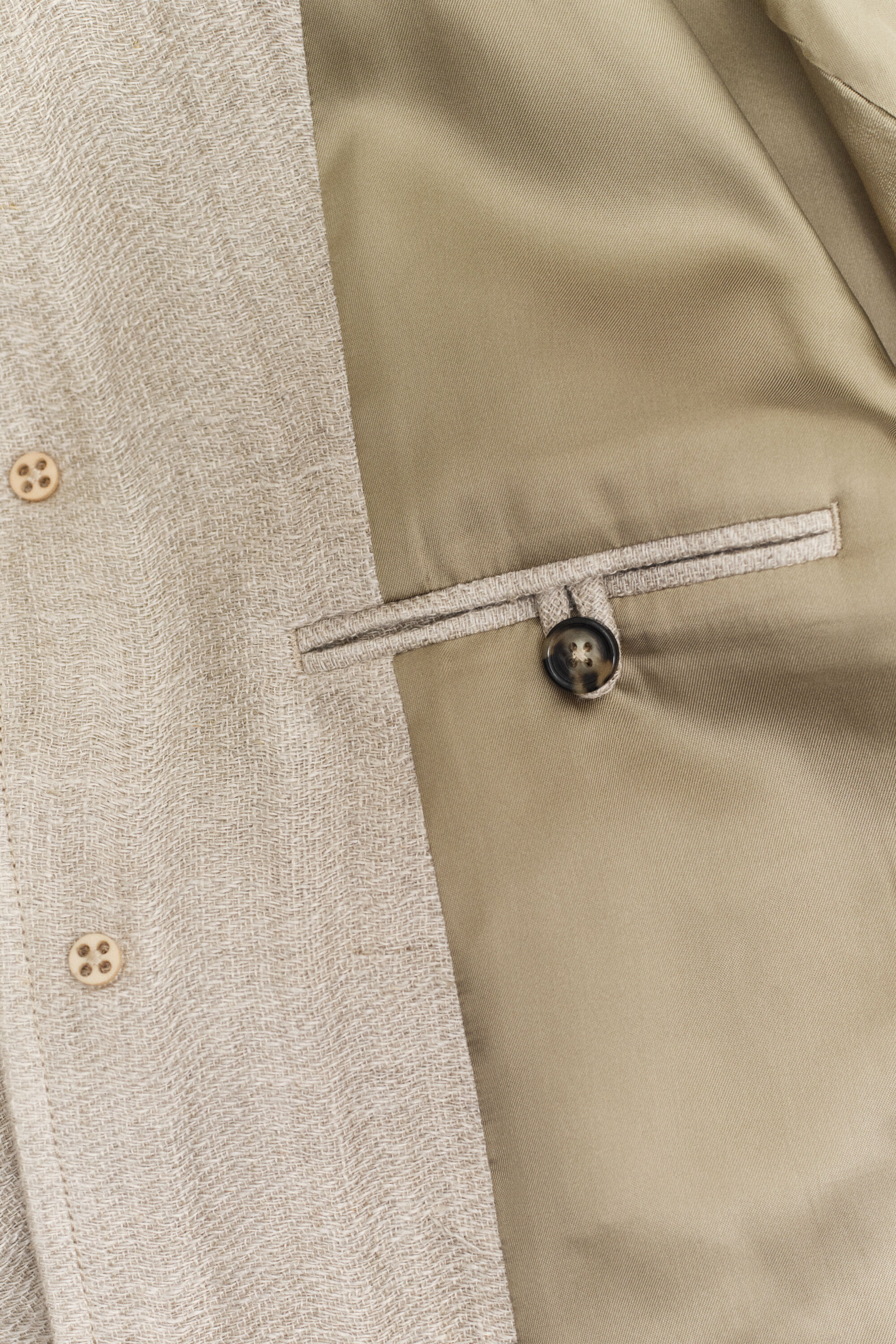 Chaqueta de lino lavado