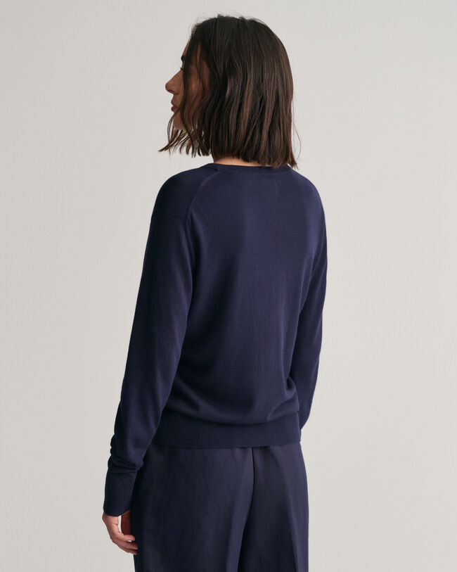 Jersey de cuello redondo en punto fino