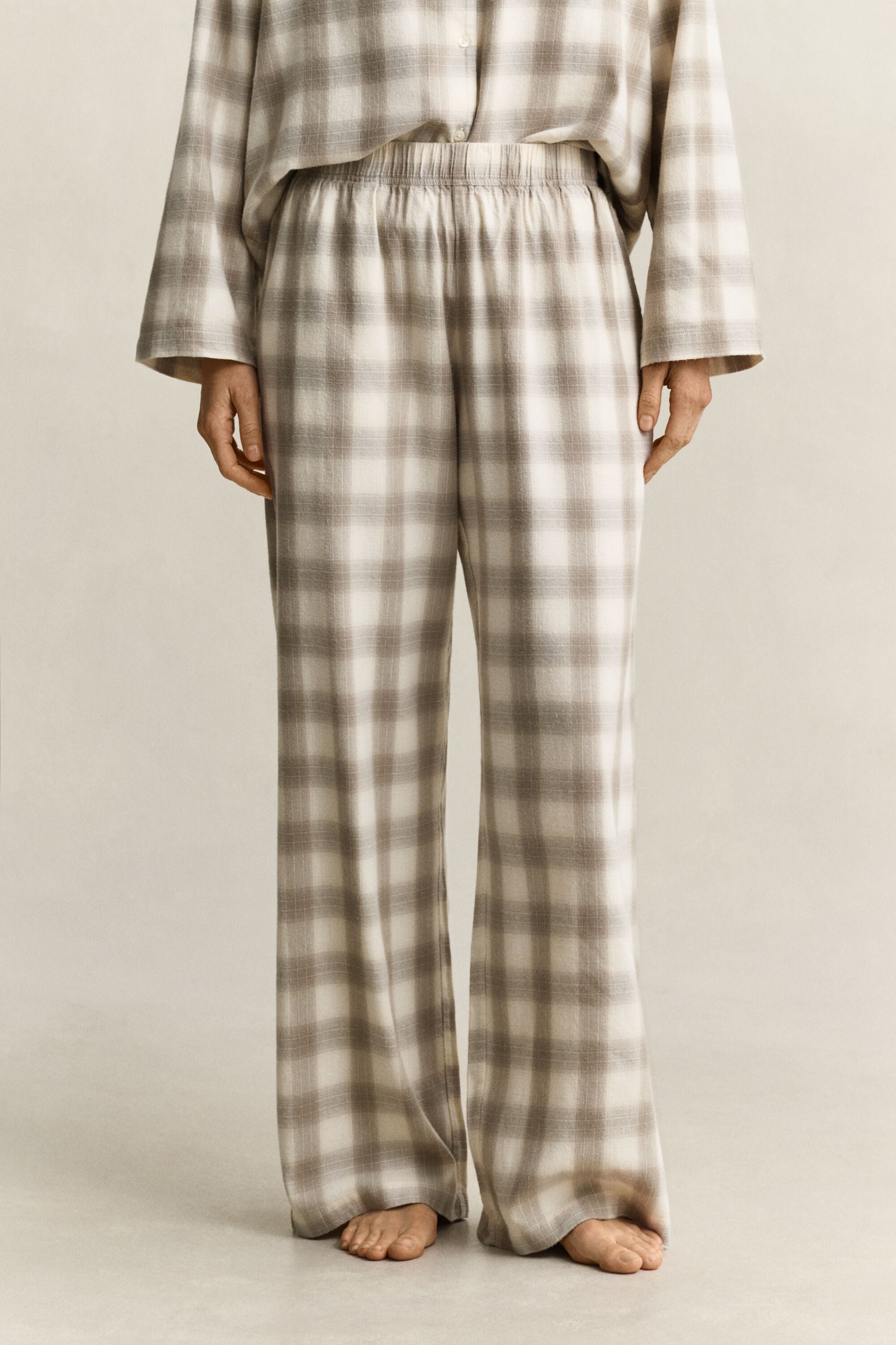 Pijama de franela a cuadros