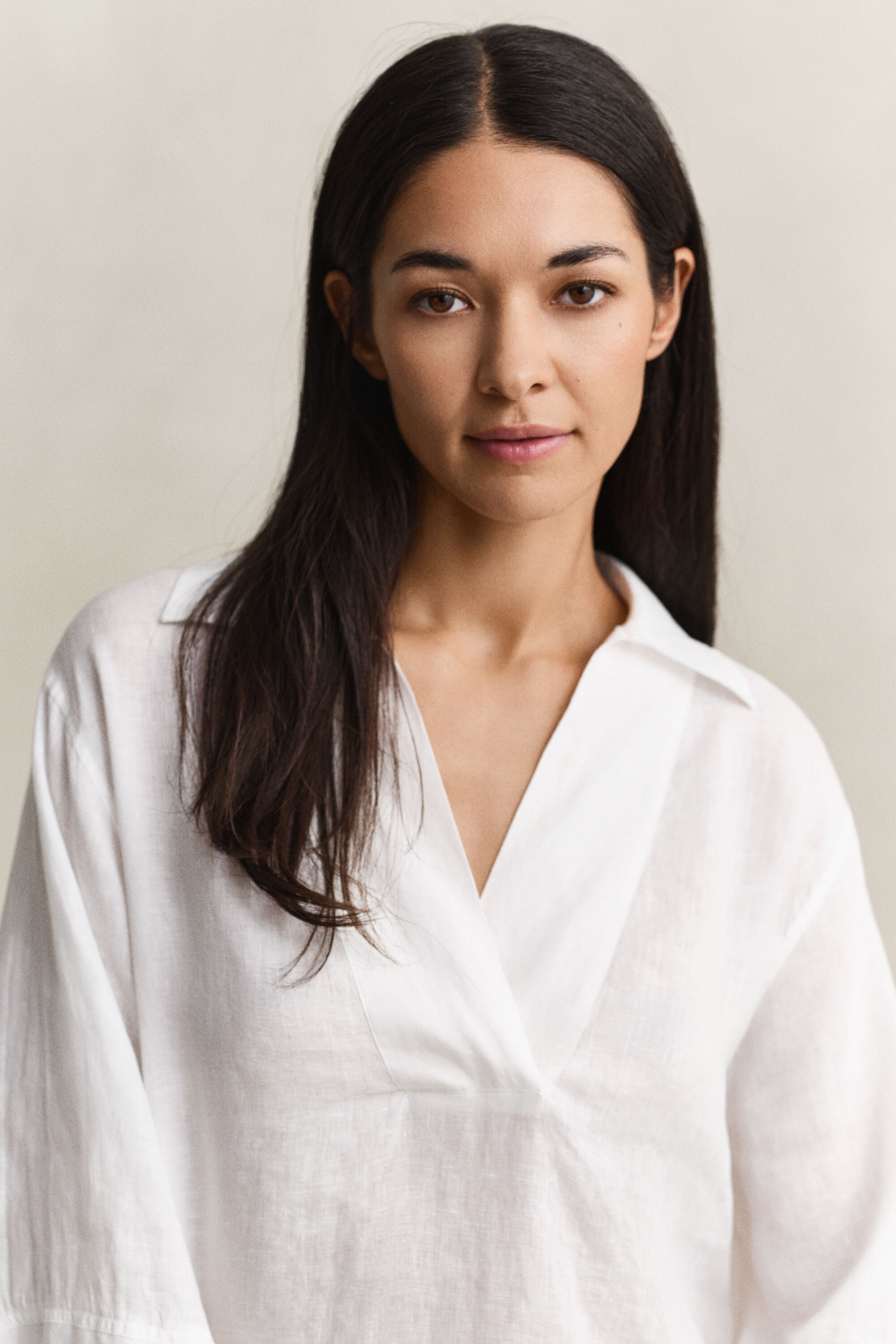 Vestido de lino Popover