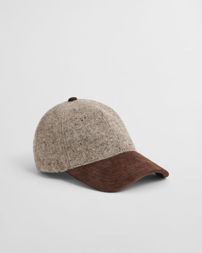 Gorra de lana con textura