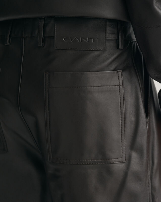 Pantalones cortos de piel