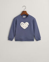 Sudadera de cuello redondo Heart Graphic Girls