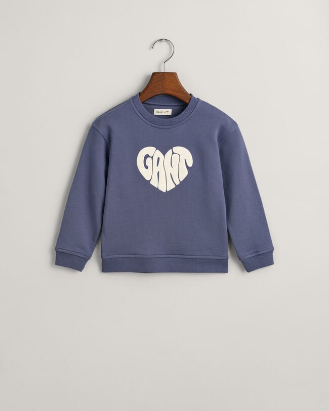 Sudadera de cuello redondo Heart Graphic Girls