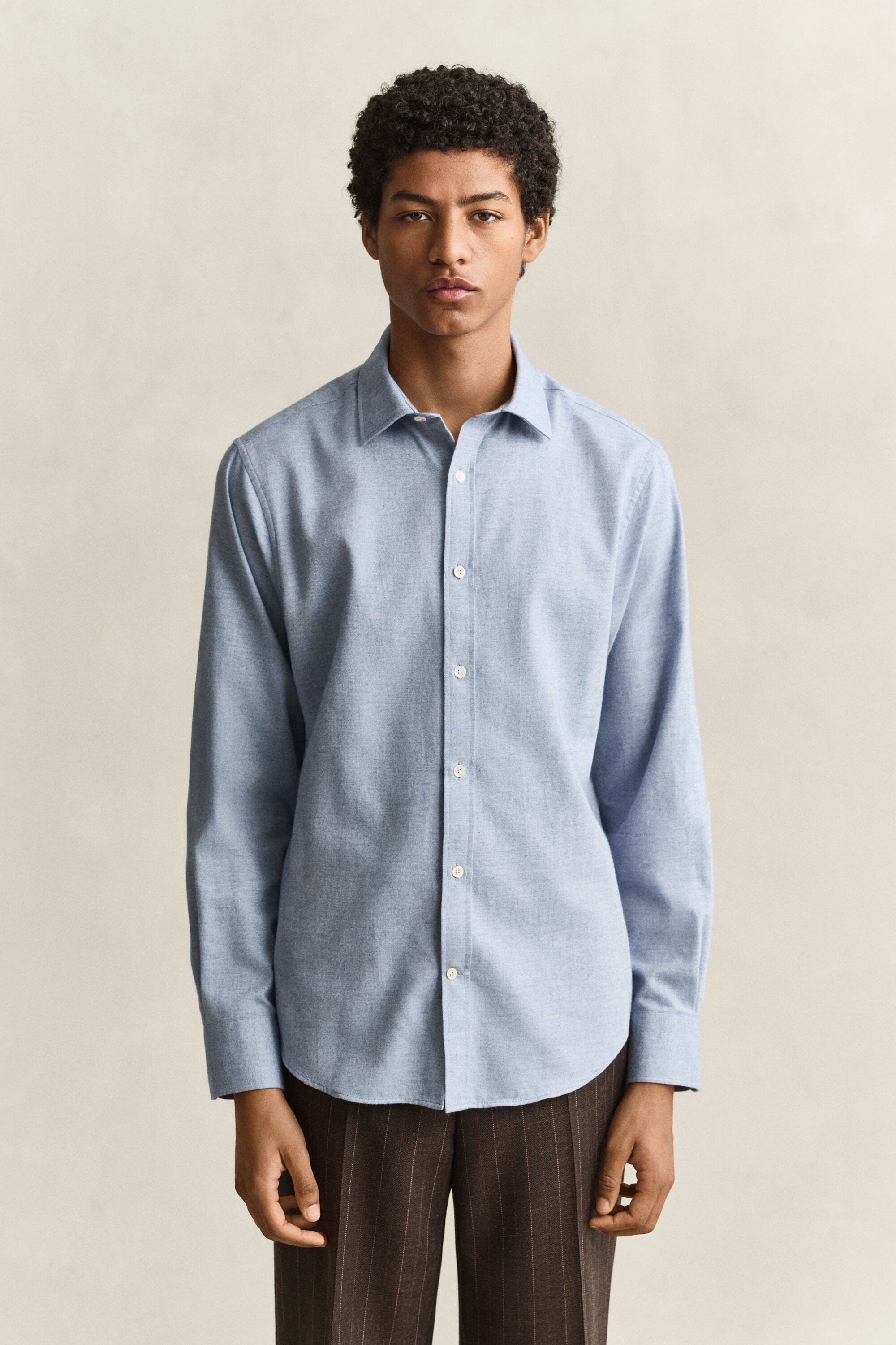 Camisa de franela jaspeada