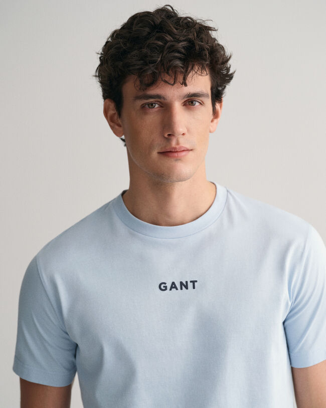 Camiseta GANT Logo pequeño en contraste