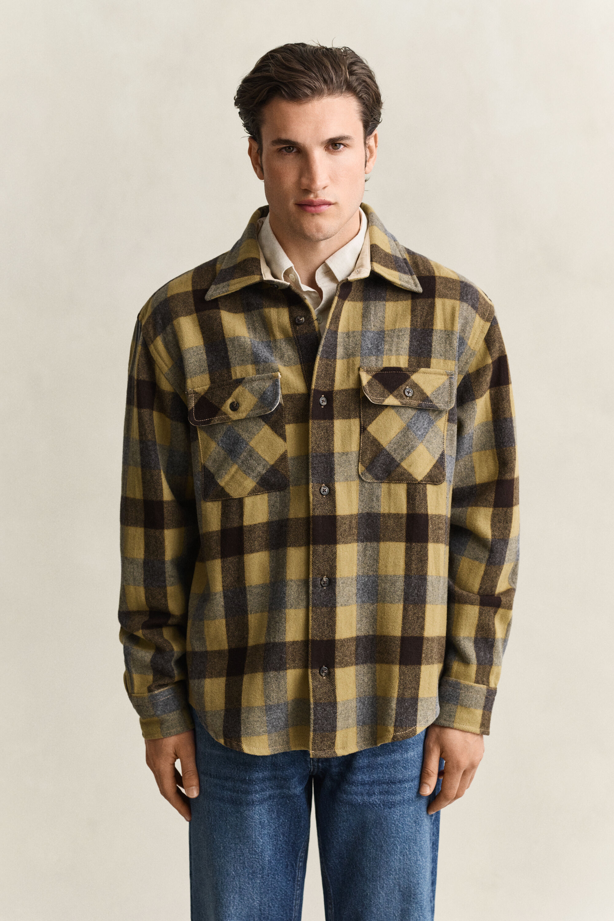 Camisa de lana a cuadros