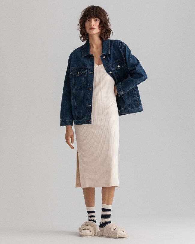 Vestido de punto con aberturas Detail