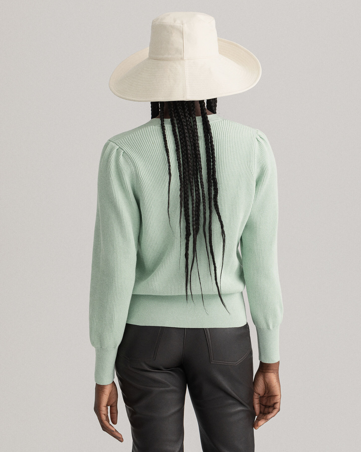 C&aacute;rdigan de algod&oacute;n acanalado