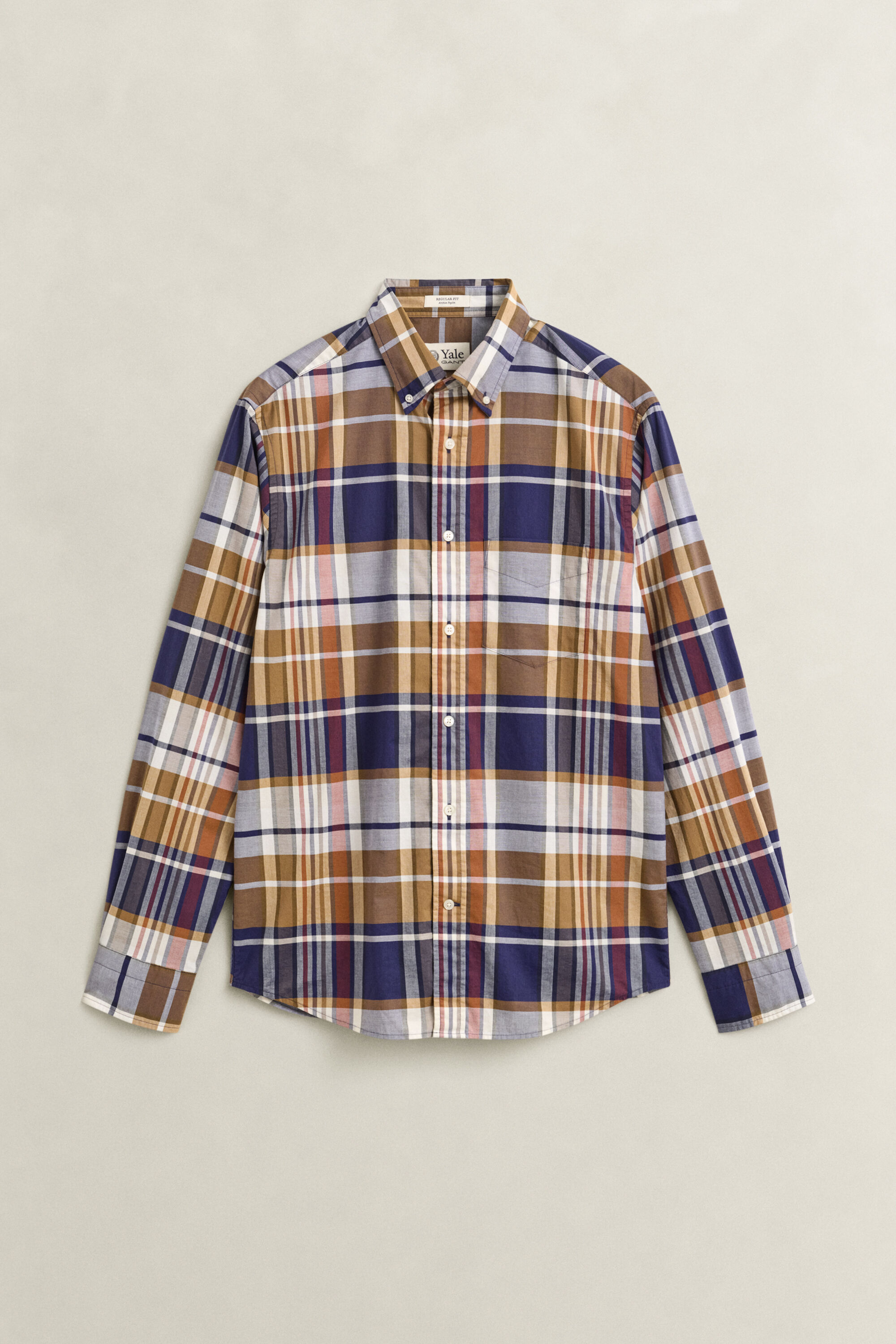 Camisa de popelina a cuadros Gant x Yale