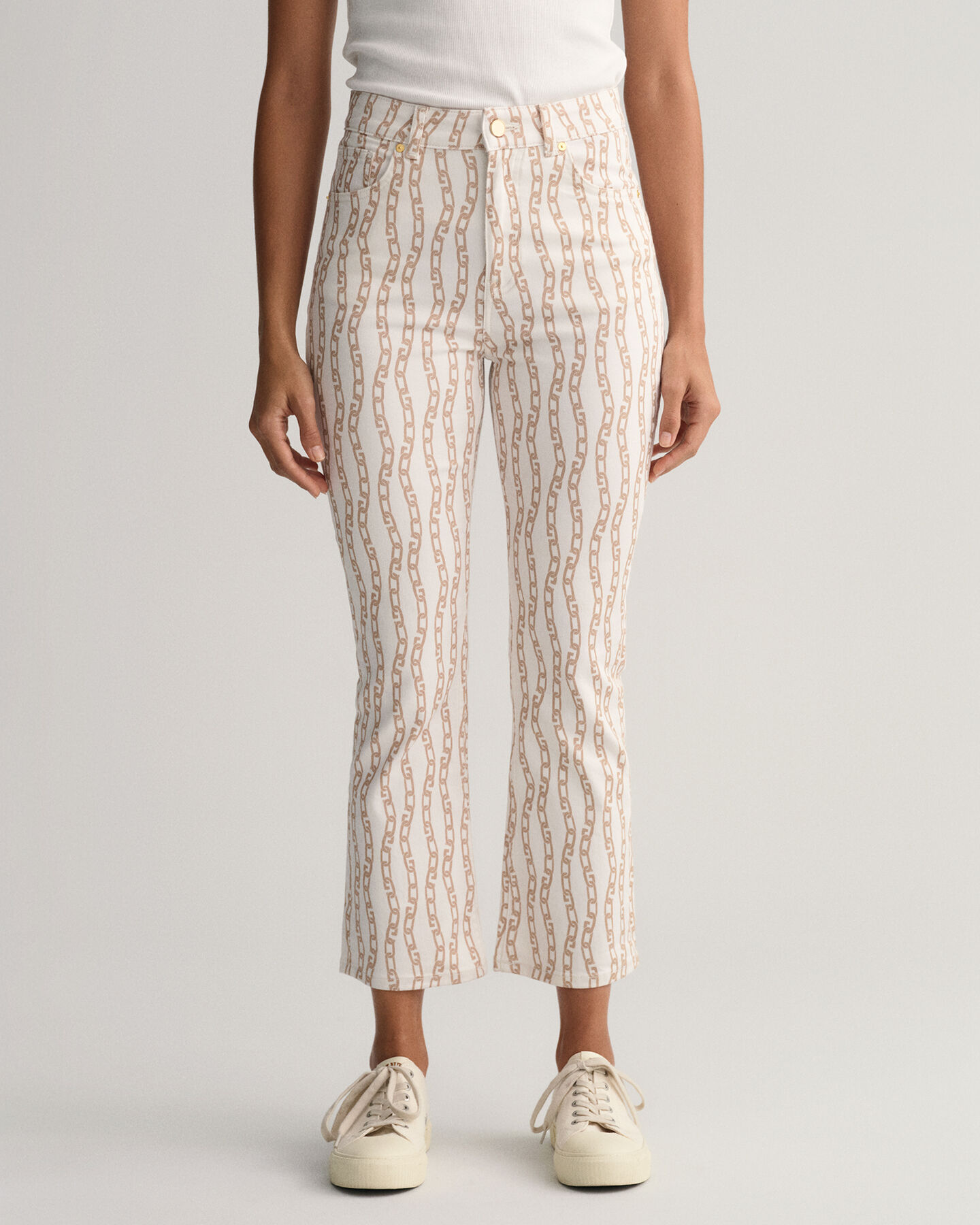 Vaqueros tobilleros Chain Print