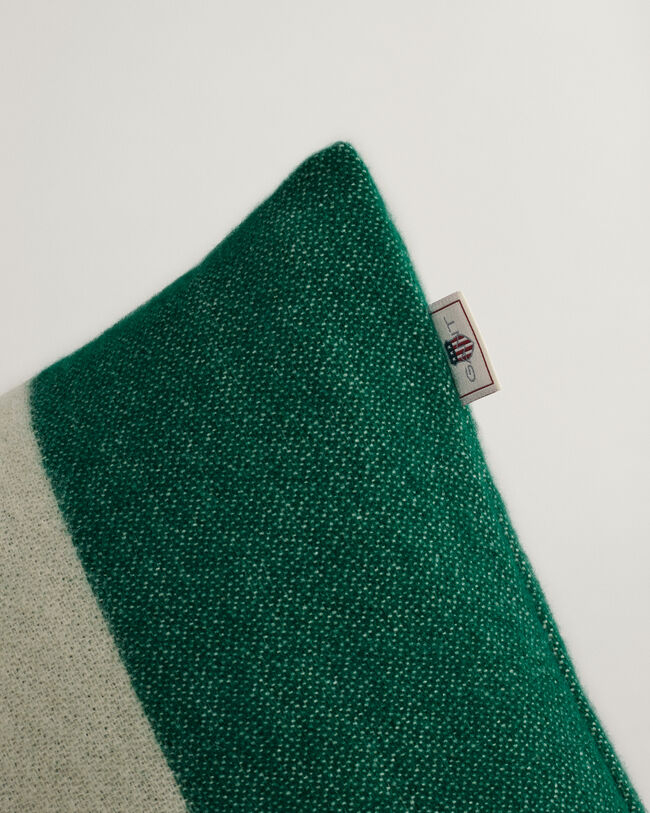 Cojín de lana a rayas