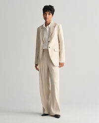 Americana Regular Fit de lino elástico