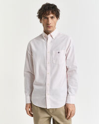 Camisa Oxford clásica Regular Fit de rayas finas
