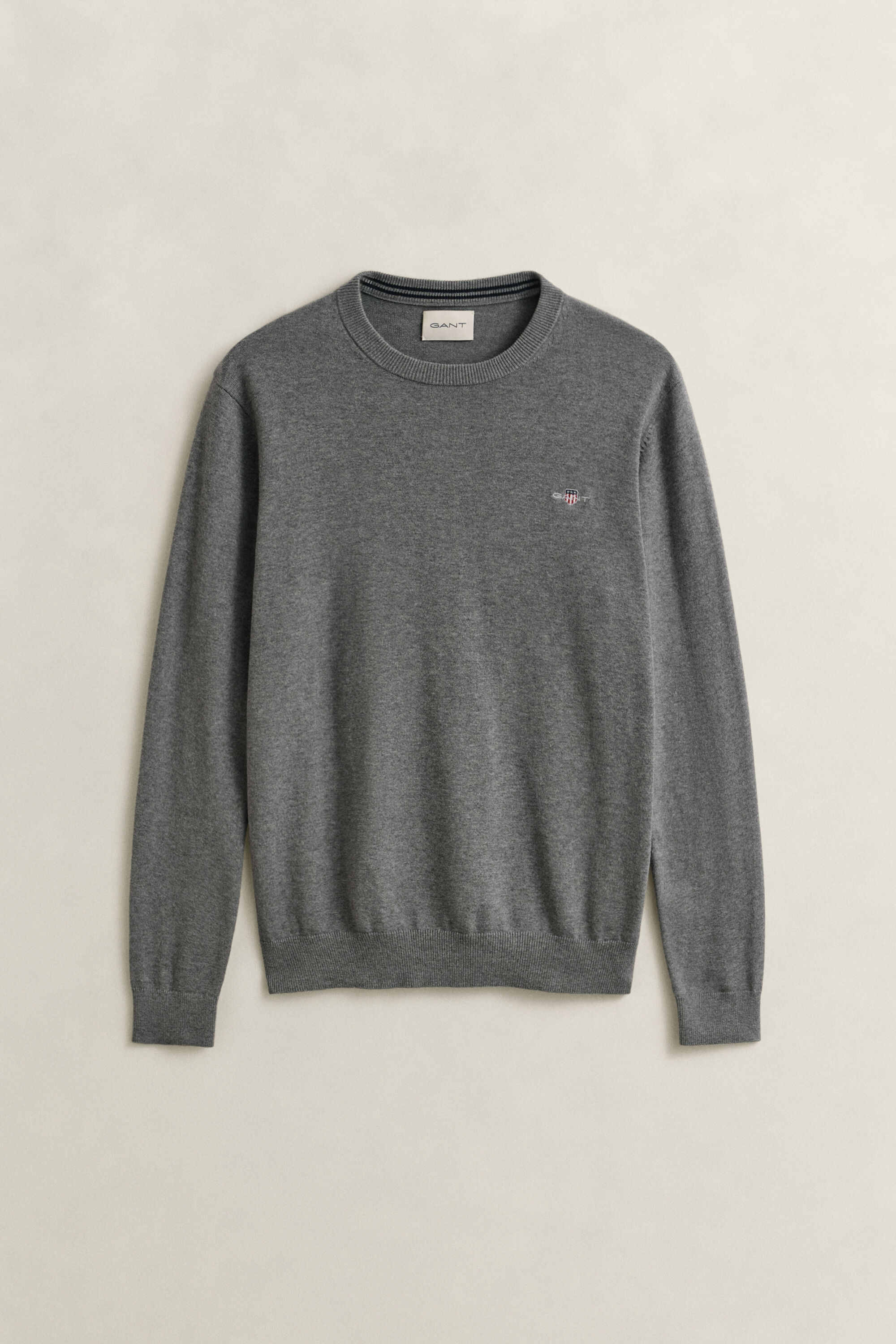 Jersey de algodón con cuello redondo