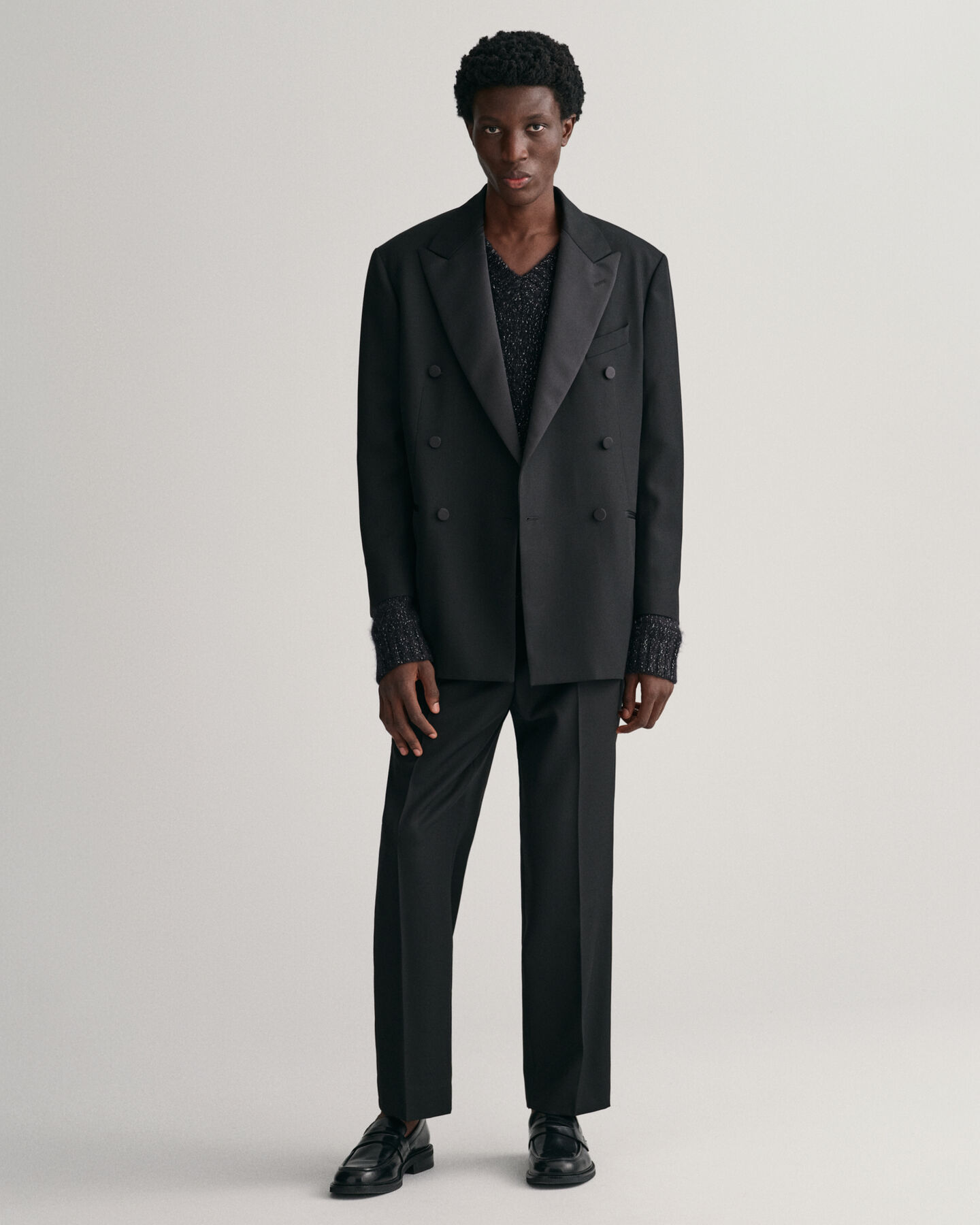 Americana de traje con doble botonadura Tuxedo