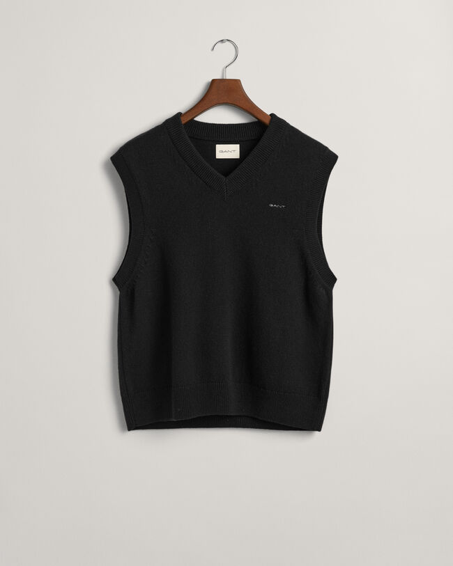 Chaleco de lana y algod&oacute;n