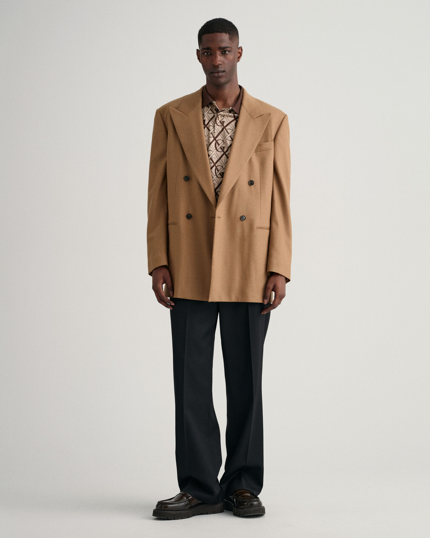 Polo de piqu&eacute; Jacquard Monogram