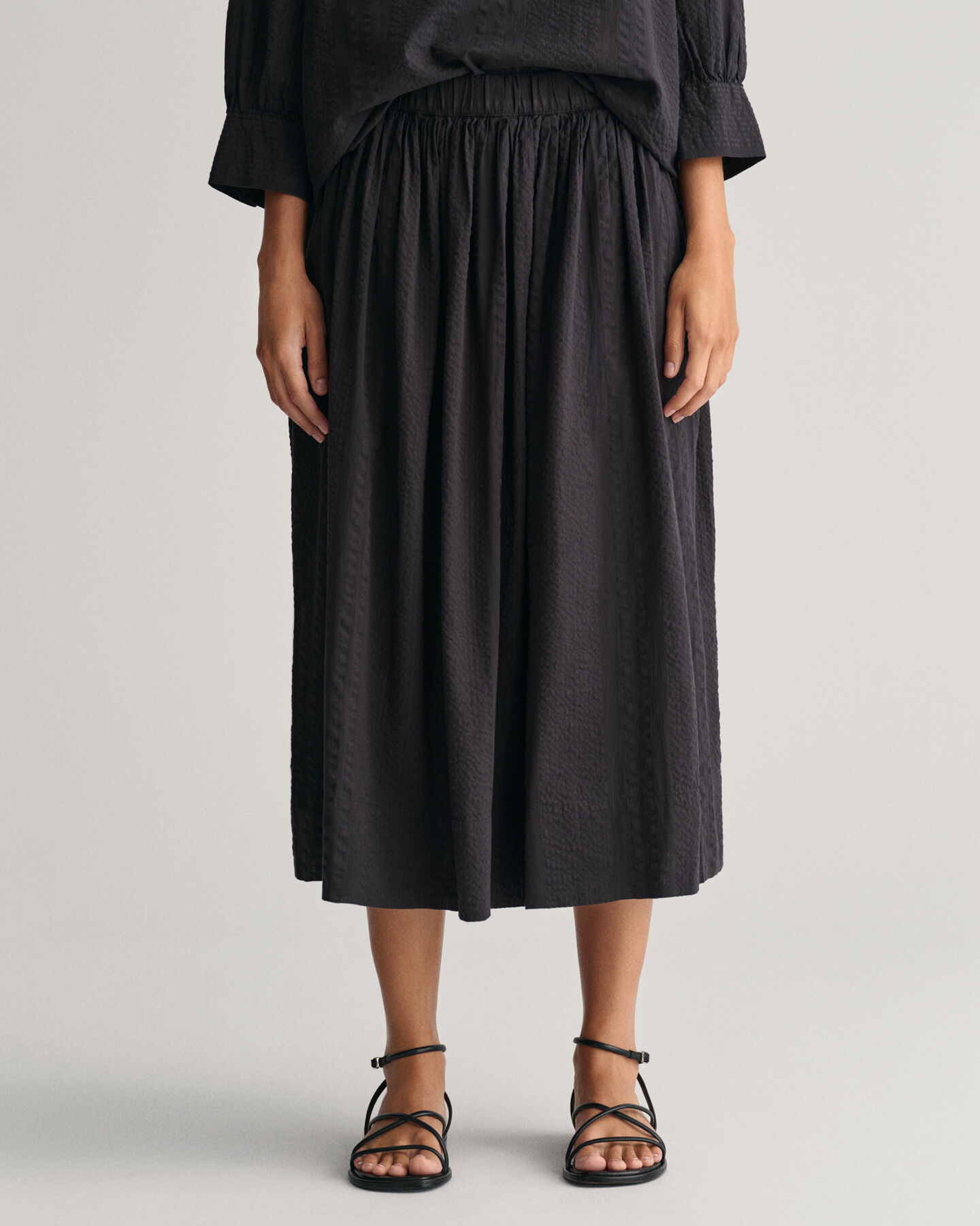 Falda Pull-On de rayas Seersucker