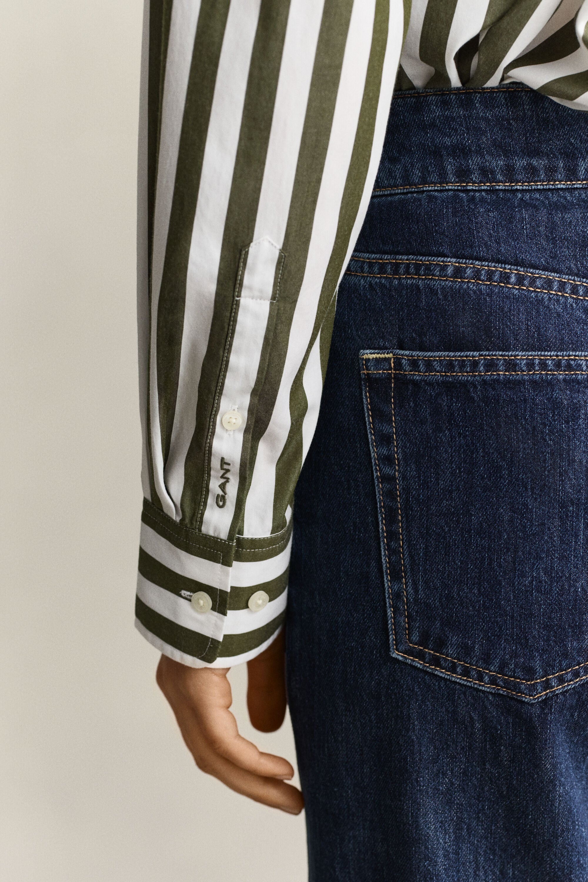 Camisa de popelina Relaxed Fit a rayas