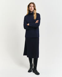 Jersey de cuello de cisne con detalle de espiga