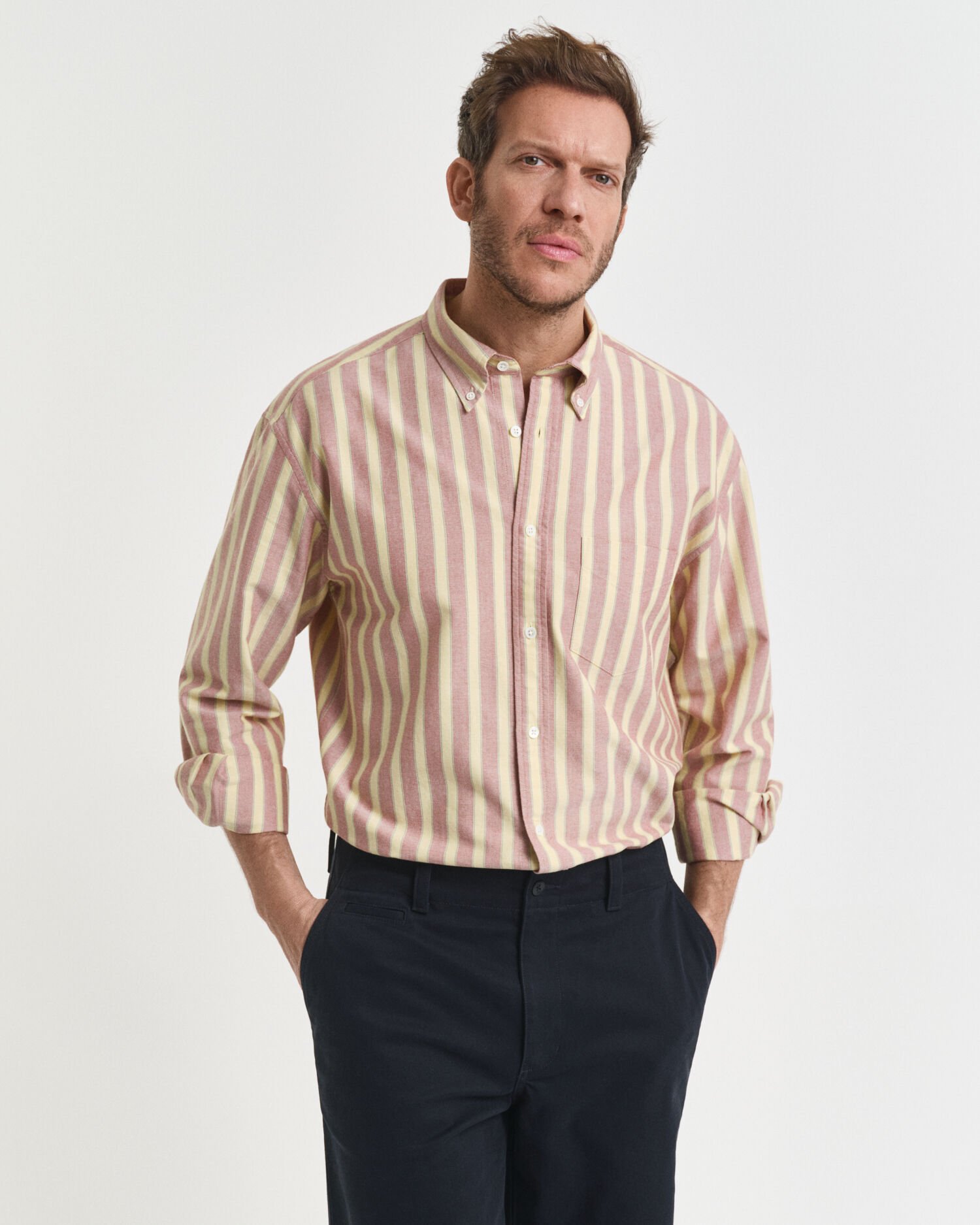 Camisa Oxford Relaxed Fit Heritage a rayas