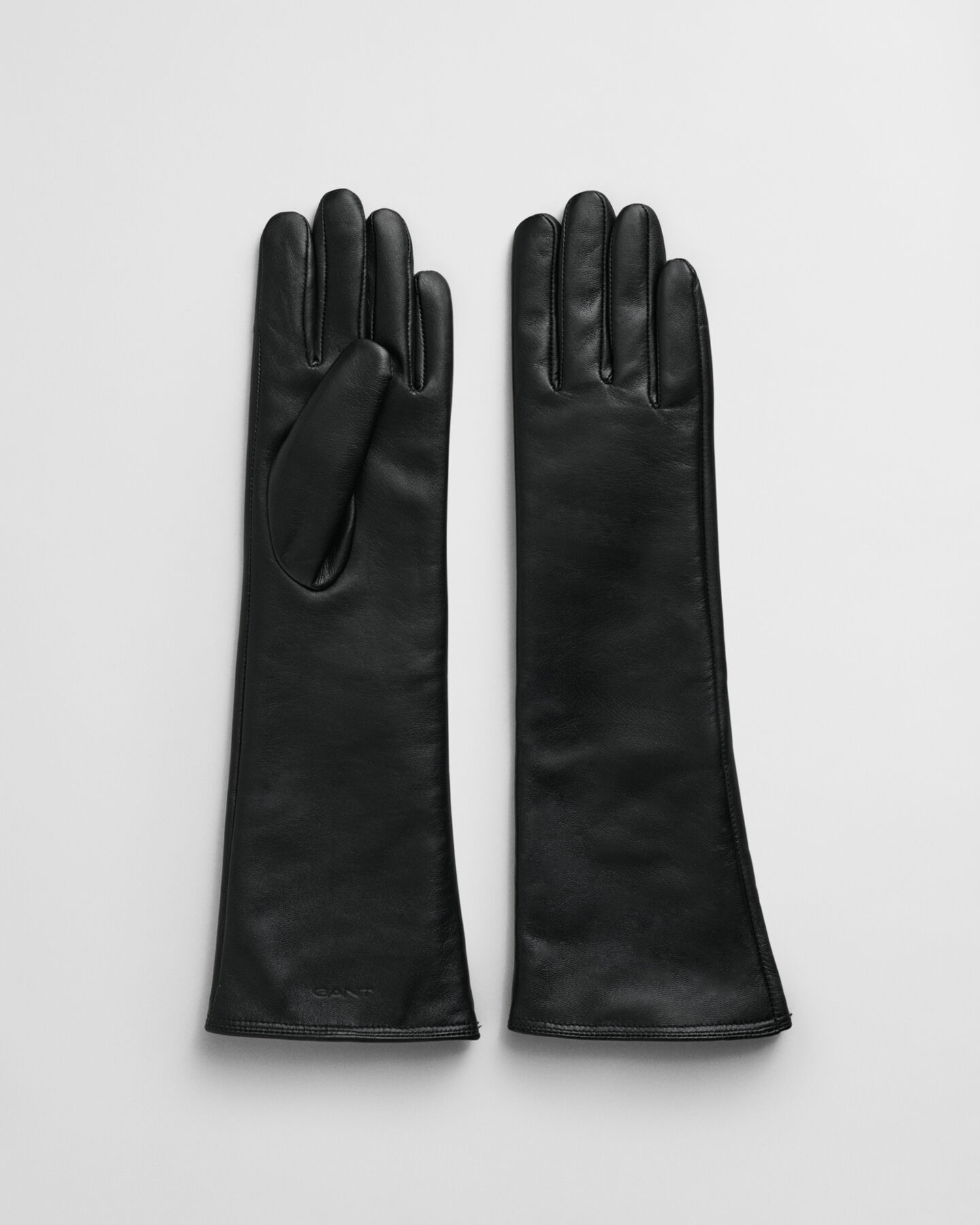 Guantes largos de piel