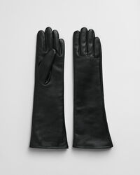 Guantes largos de piel