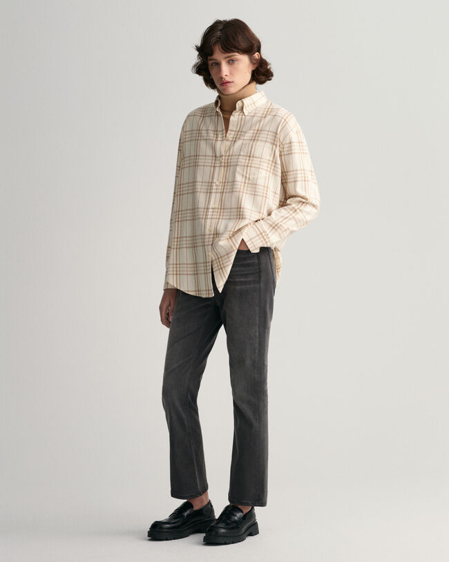Camisa de franela Relaxed Fit a cuadros