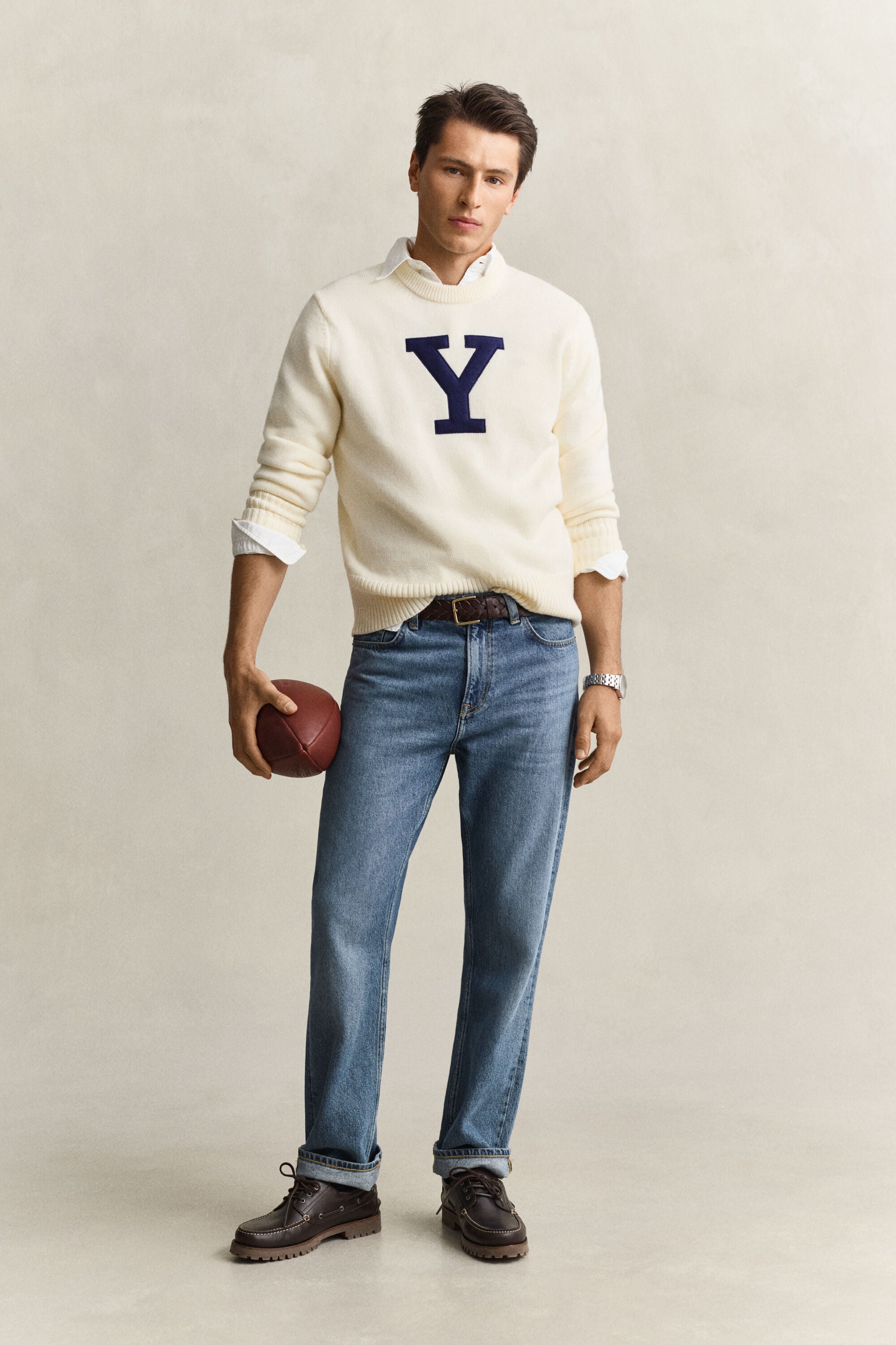 Jersey de lana merino Gant x Yale
