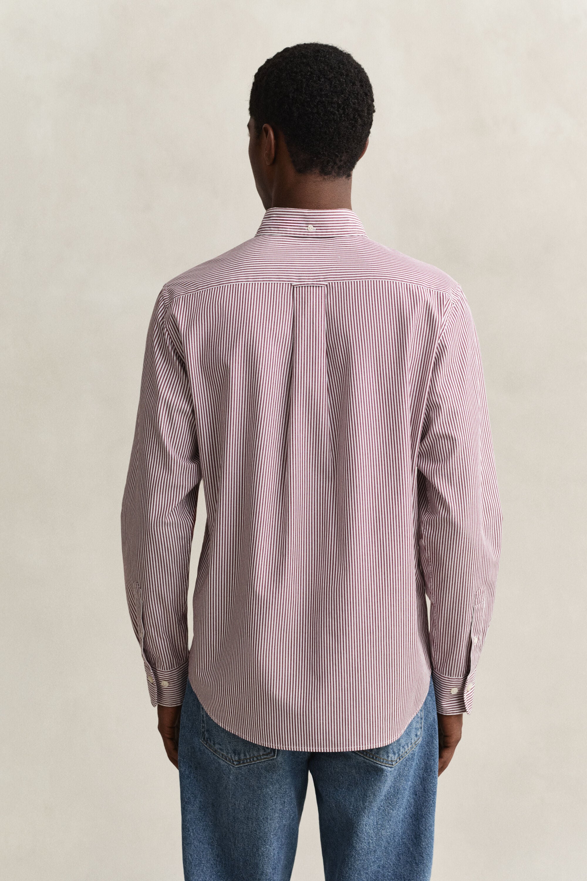 Camisa de popelina Regular Fit clásica de rayas