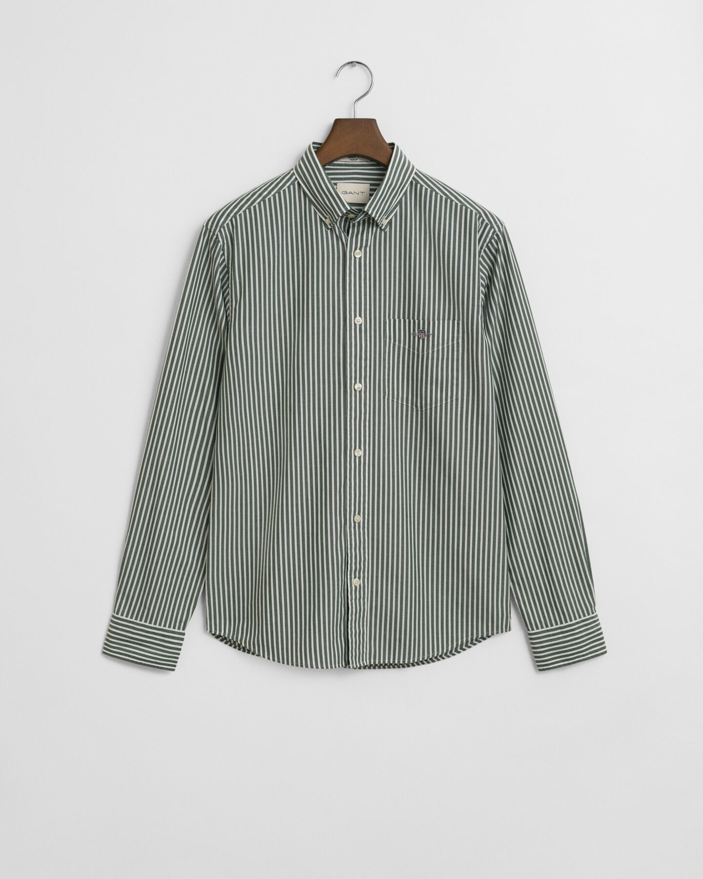 Camisa Regular Fit clásica de popelina a rayas