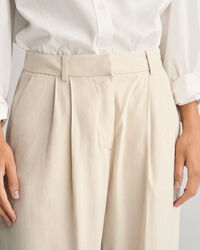 Pantalones de vestir Regular Fit en lino elástico