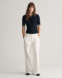 Jersey tipo polo de punto de ochos mini