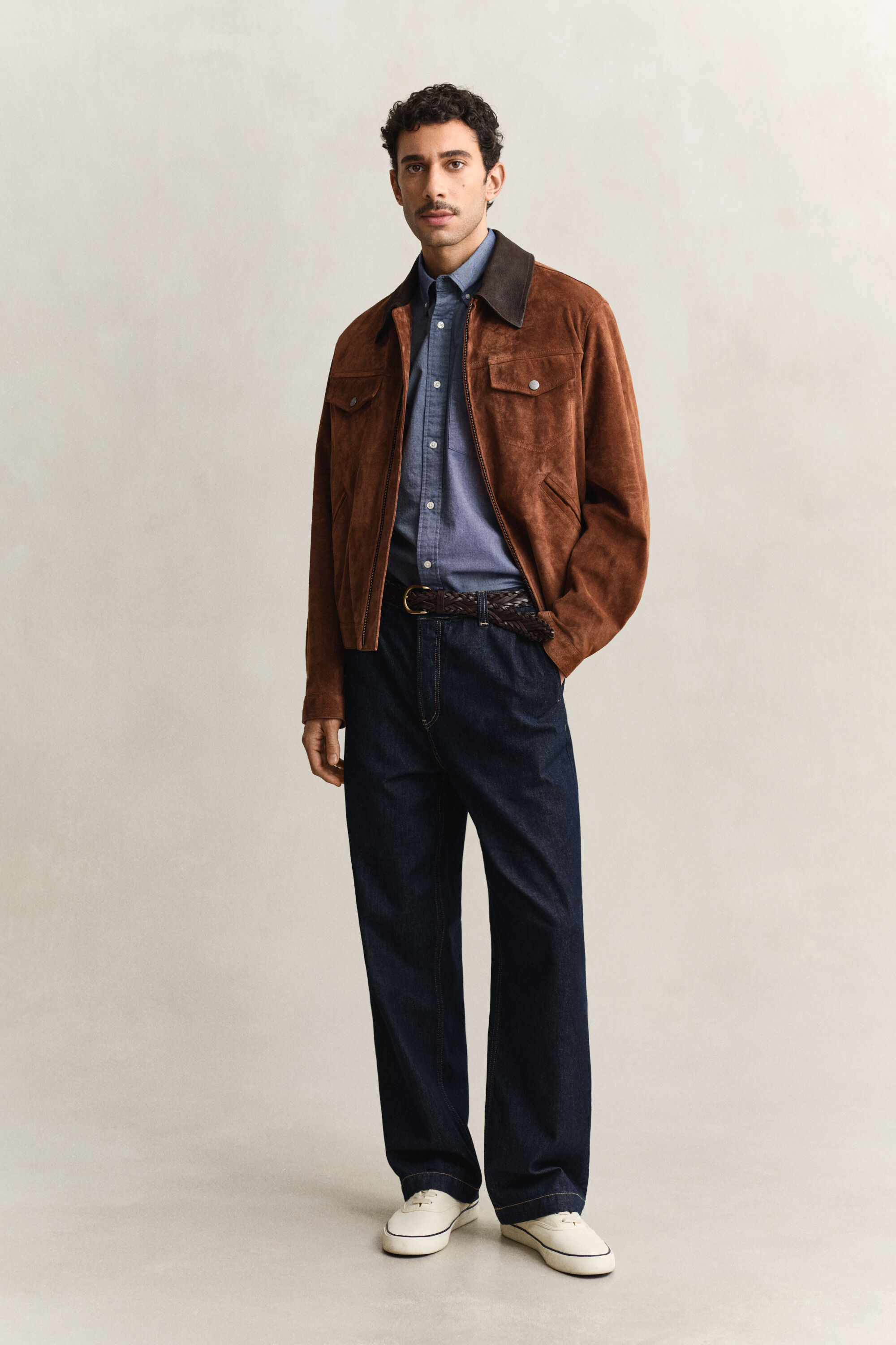 Camisa Oxford clásica de manga corta