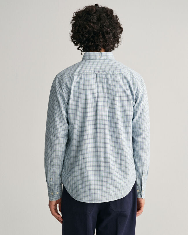 Camisa Oxford Regular Fit Archive Tattersall