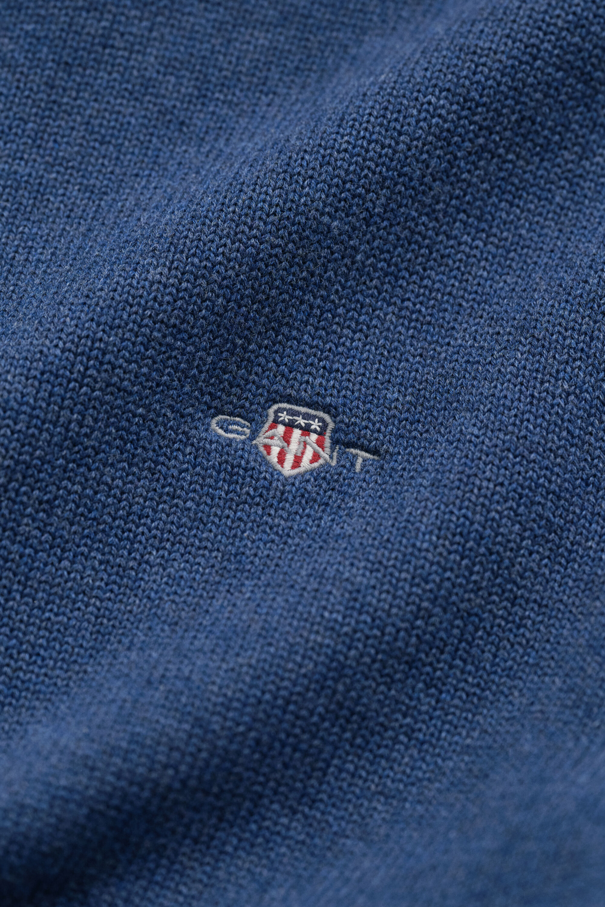 Jersey de algodón con media cremallera Casual