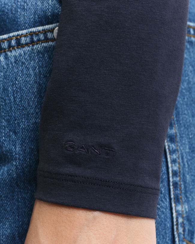 Camiseta de manga larga con escote redondo