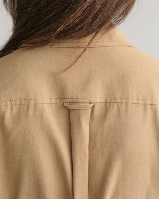 Vestido camisero de manga corta Utility